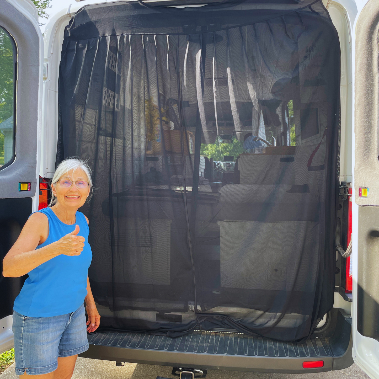 Magnetic Rear Door Van Fly Screen