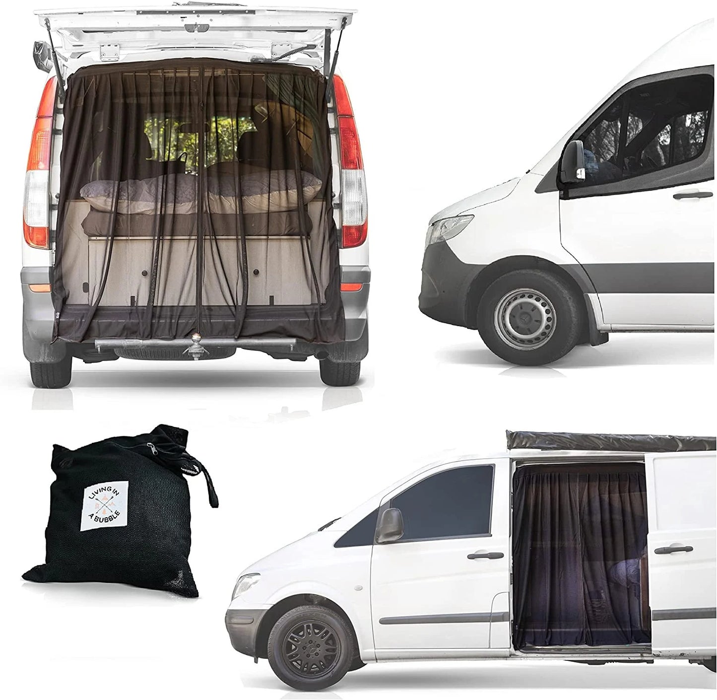 Van Bug Screens Bundle for Mercedes METRIS & Ford Transit Connect - 3 Pack